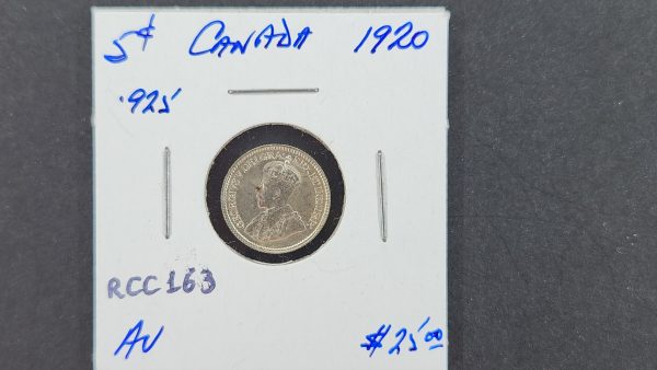 Canada 5 Cents 1920 - AU