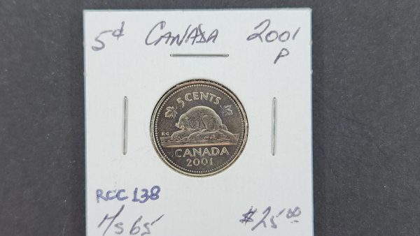 Canada 5 Cents 2001P - MS65